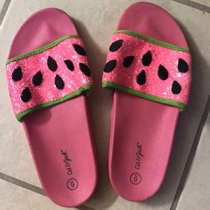 Glitter slides